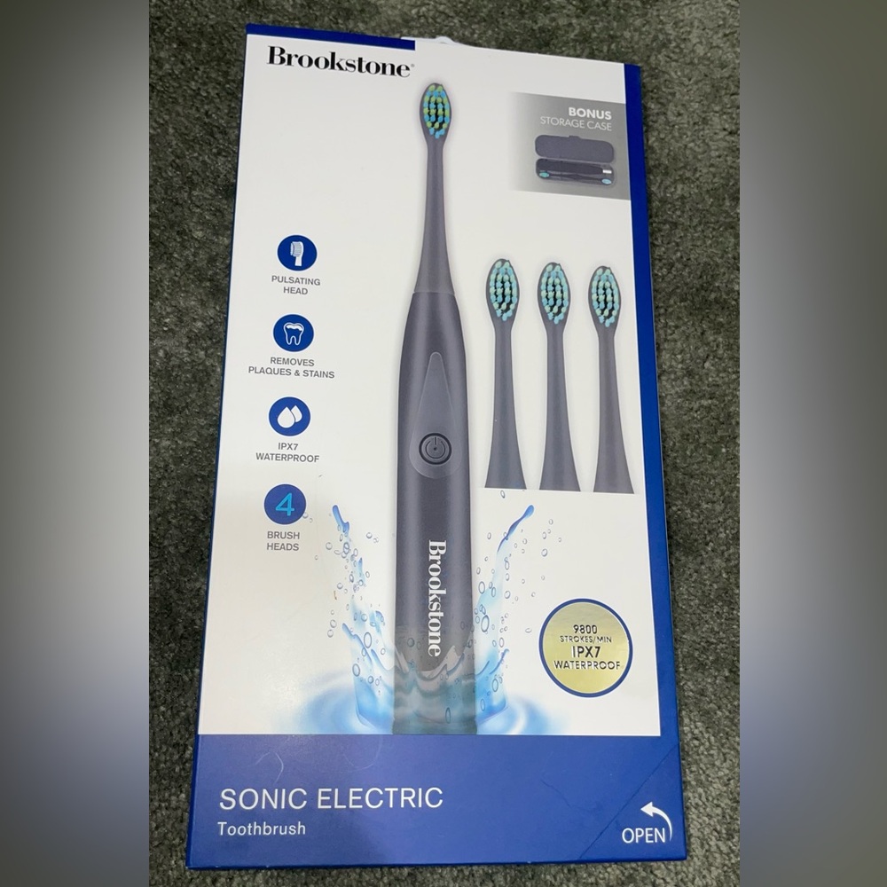 Brookstone sonic electric toothbrush